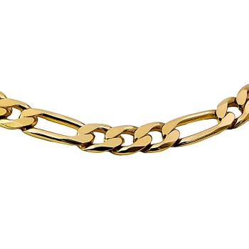 9ct gold 39.2g 23 inch figaro Chain